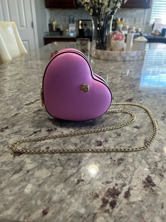 kate spade x LoveShack Fancy Pink Heart Crossbody Bag (small) - Picture 5 of 7